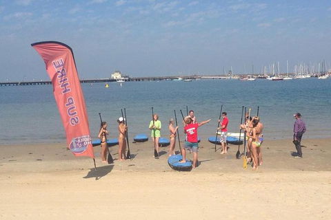 Stand-Up Paddle Board Group Lesson At St Kilda - Accommodation Coffs Harbour 1