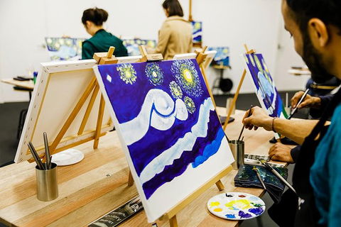 Wine & Paint Night At Brisbane 'Sip & Paint' Studio - Accommodation Coffs Harbour 1