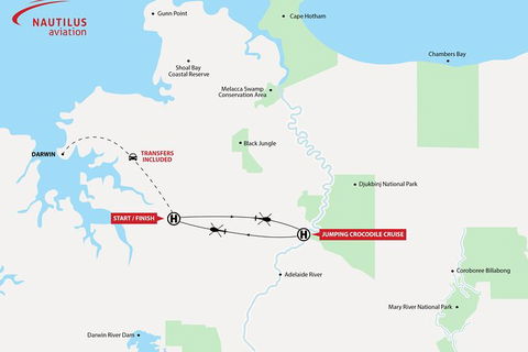 Adelaide River Jumping Crocodile Cruise With Roundtrip Helicopter From Darwin - Accommodation Coffs Harbour 3