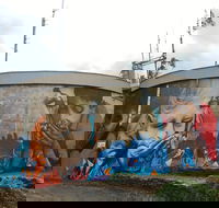 Willans Hill Water Tower Mural - Accommodation Coffs Harbour