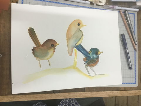 Ink & Watercolour Wash Illustration Workshop - Accommodation Coffs Harbour 0