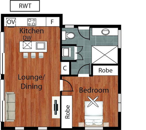1 Bedroom Sydney Beach Studio - Accommodation Coffs Harbour 2